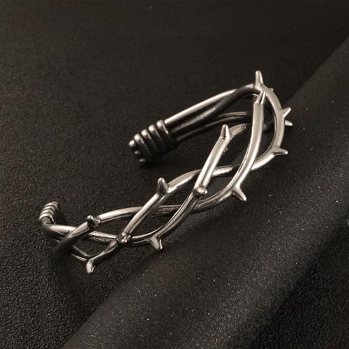 Pulsera de alambre con espinas para hombre miniatura 6