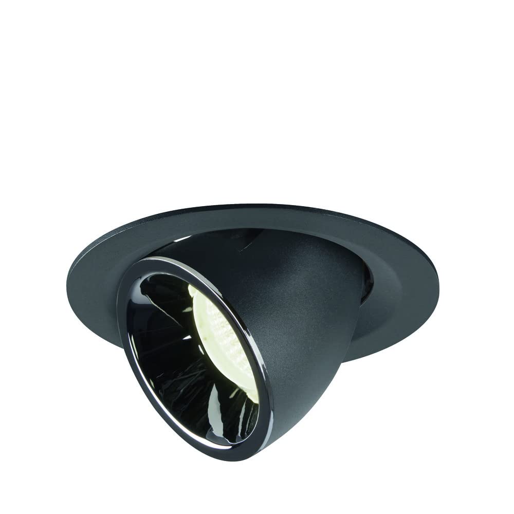 SLV Recessed Ceiling Light NUMINOS GIMBLE M/ LED Spotlight, floodlight, Ceiling Light, recessed Light, Indoor Lighting / 4000K 17.5W 16600lm Black 20 Degrees