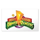 CafePress Classic Power Rangers Logo Rectangle Bumper Sticker Car Decal