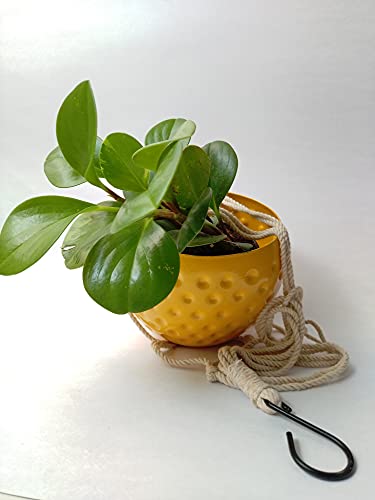 Image of Macrame Hanging Planter - Handmade Boho Plant Holder for Indoor & Outdoor Decor, Perfect for Home, Office, Garden, Patio, Balcony - Stylish, Easy Installation, Great Gift Idea