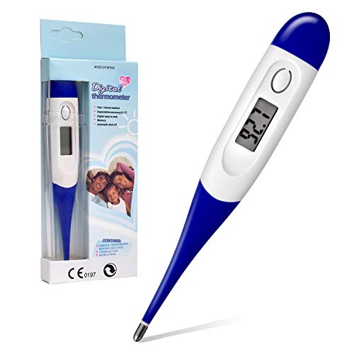 Thermyth Thermometer-for-fever Oral and Rectalthermometer for Babies Kids Adults (Dark Blue)