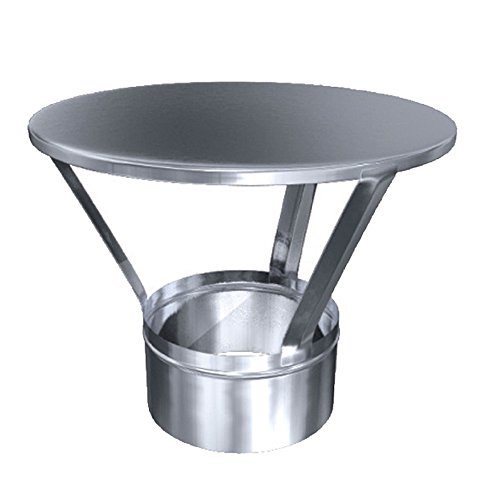 Preisvergleich Produktbild Edelstahlschornstein Regenhaube Einsteck DW 150