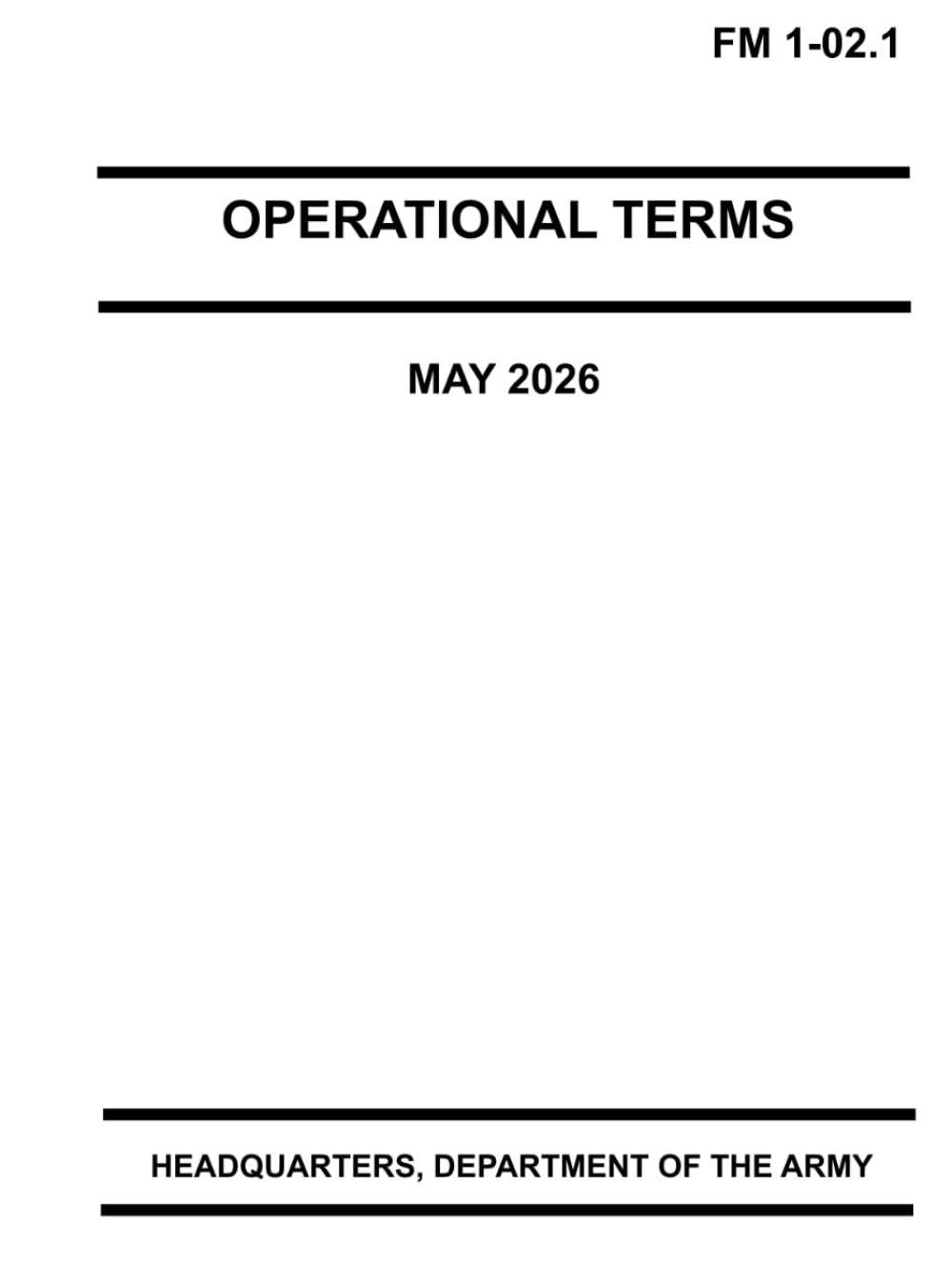 Operational Terms: FM 1-02.1 May 2026
