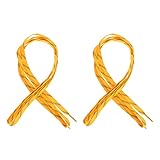 FAVOMOTO 1 Paar Eishockey Skate Schnürsenkel Wachste Hockey LACE Rollschuhe Schnürsenkel Anti- Freezing Anti- Fraktur Schuhschnüre für Schlittschuhe Eishockey Rollschuhe Gelb