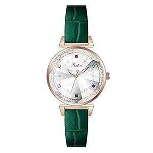 YIBOKANG Dames Licht Luxe Temperament Kleur Strass Schaal 30 M Waterdicht Horloge Creatieve Eenvoudige Riem Quartz…
