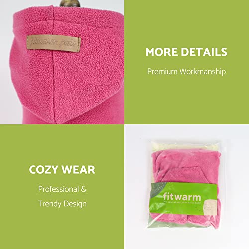 Fitwarm Soft Fleece Girl Dog Hoodie Dress Puppy Hooded Coat Thermal Outfit Doggie Vest Sweater Pet Winter Clothes Cat… - Image 6