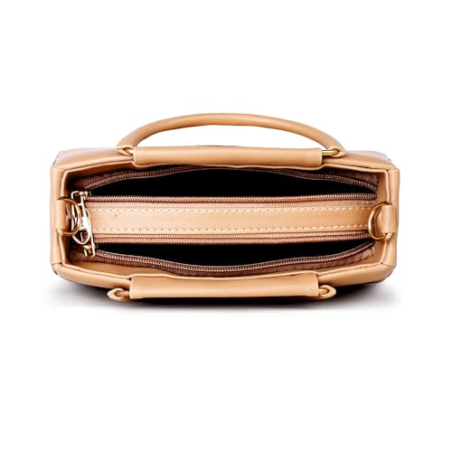 Image of LIKE STYLE Classy PU Sling Bag for Women | Structured Design, Zipper Closure & Stylish Metal Handle
