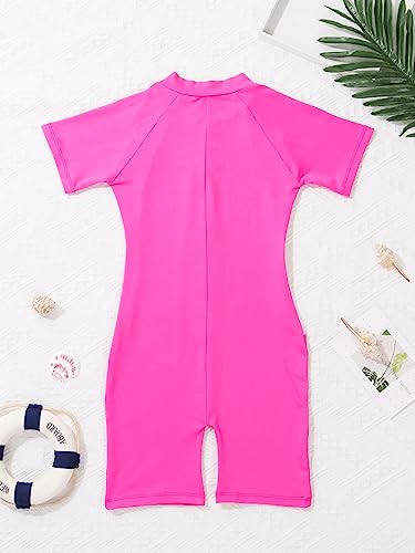 Kids Girls 1PC Rashguard UPF 50+ Sun Protection Swimwear Swimsuit Bathing Suit for Beachside4