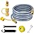24 FT 1/2 Inch ID Natural Gas Grill Hose with Quick Connect Fittings, Propane to Natural Gas Conversion Kit Natural Gas Line for Grill, BBQ, Pizza Oven, Heater and More Low Pressure Appliance