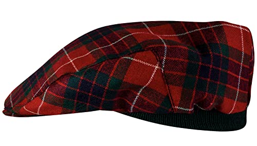 Casquette plate tartan Fraser par I LUV LTD. Modèle Red Dress Modern unisexe en taille unique.