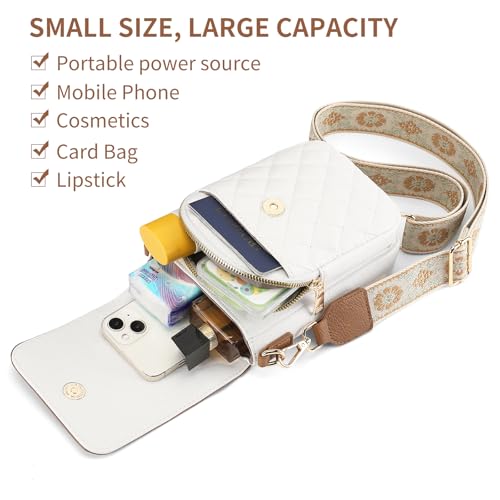 Image of SENDEFN Cell Phone Purses for Women Small Crossbody Bag Shoulder Handbag with Adjustable Strap