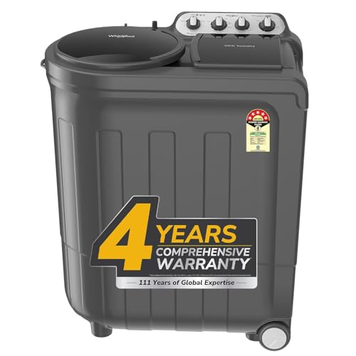 Image of Whirlpool 8 Kg 5 Star Semi-Automatic Top Loading Washing Machine (ACE 8.0 TRB DRY GREY DAZZLE (10 YR)-NH)