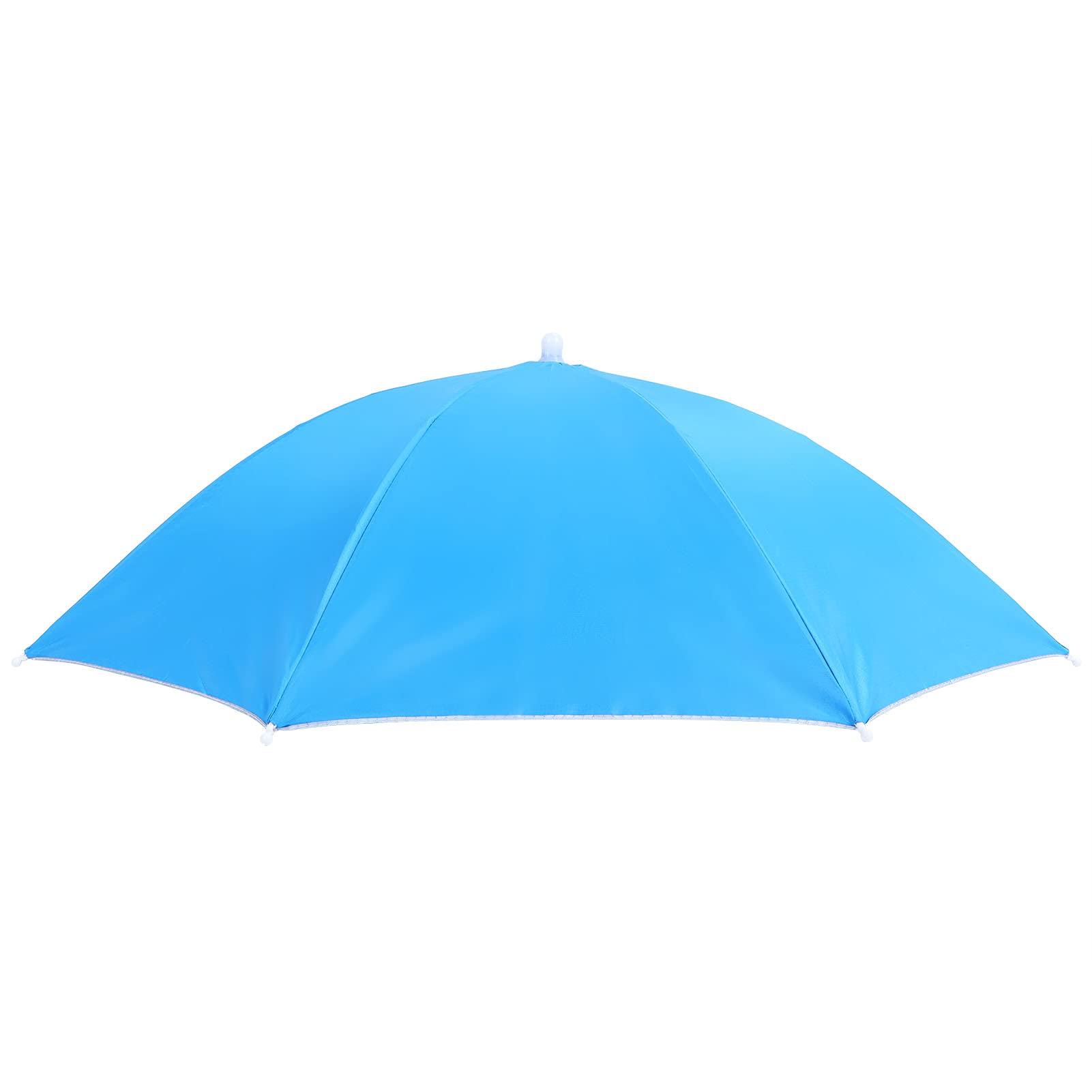 Umbrella Hat, Waterproof Foldable Portable Polyester Fishing Cap Elastic Headband Easy to Wear Sun Rain Multifunction Headwear Umbrella Hat for