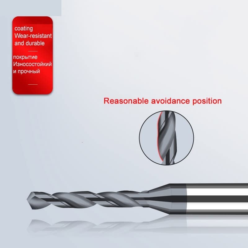 1 Stück Hartmetalllegierung Bohrer Wolframstahl Edelstahl Twist Bit 1,42 1,43 1,45 1,46 1,48 1,49 mm Metallbohrer for CNC-Fräsmaschine (Color : Coating, Size : D1.49X12LXD3)