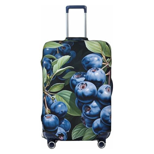 Classic Blueberry Travel Luggage Cover for Suitcase Anti-Scratch Fashion Suitcase Protector Washable Elastic Baggage Covers Fits 22-24 Inch Luggage for Travel Beach Holiday