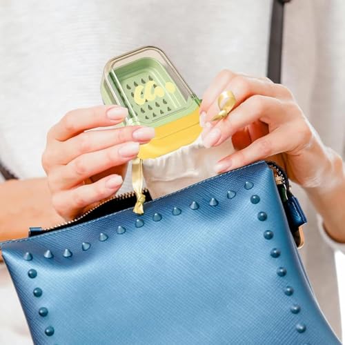 Image of New Cute Travel Soap Case with Draining Tray & Lid - Leakproof Portable Soap Container Box with Strap, Dual Layer Soap Holder for Bathroom, Gym, Camping, Shampoo Bar Storage Travel Essentials