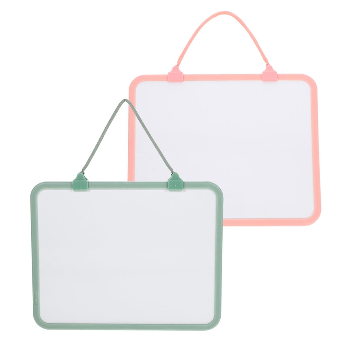 VALICLUD 2pièces Tableau Effaçable Double Face Portable avec Corde Amovible Petit Tableau Écriture Polyvalent pour Bureau et Élèves Format