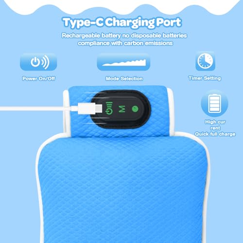 Image of Vibrating Mattress Topper Baby - Gentle Vibrations, 3 Adjustable Modes, 90 Minute Timer - Perfect for Cribs, Prams and Travel - Ideal Sleep Aid for Newborns & Parents