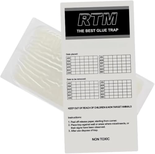 Ronada Trampas adhesivas Trapper RTM | Inodoro, efecto adhesivo extrafuerte, listo para usar, trampa adhesiva sin veneno para casa, cocina, almacén y gastronomía (blanco, 45)
