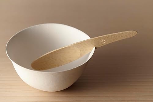 Miniatura 3 de WASARA Cuchara de bambú Pack de 12 cucharas desechables de 6.5 in × 1.2 in × 0.2 in