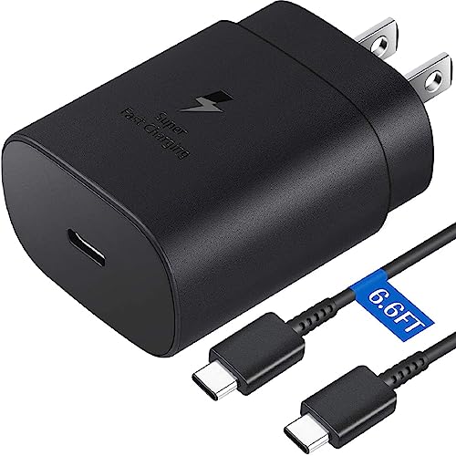 Rdoisntly HZ-050YYYYU Samsung Charger Super Fast Charging 25W Usb C Wall Charger Block With 6.6Ft Type C Charger Cable Cord For Samsung Galaxy S24/S24+/S23/S22/S21/S20/Ultra/Plus/Fe,Note 20/10/9,A55,A54,A15,A25,Galaxy Tab thumb #3