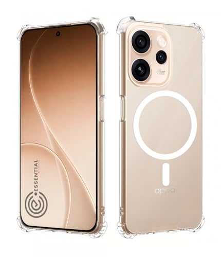 Image of KAPAVER Essential Back Cover Case Compatible with Oppo Reno 15 Pro (PC+TPU) (Oppo Reno 15 Pro - Magnetic Clear)