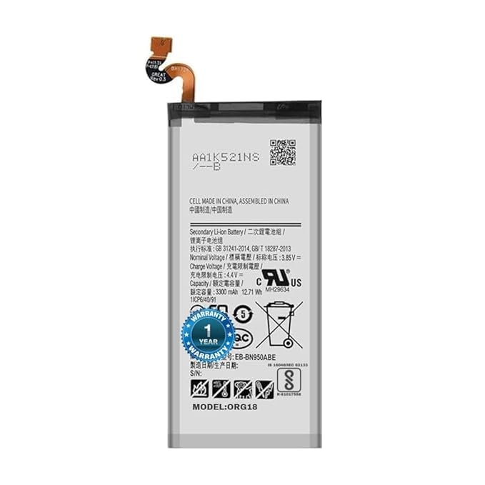 Image of Original EB-BN950ABE Battery for Samsung Galaxy Note 8 SM-N9500 SM-N950U, SM-N950F Battery with 1 Year Warranty** (HH226)