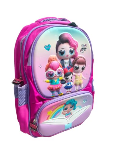 Image of Prancing Unicorn Children's Schoolbags Primary School Girls Boys Students Cartoon Unicorn Backpack Double Shoulder Bag For Girls Kids 6-7-8-9-10-12 Years Old Water-Resistant