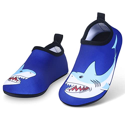 Image of Kids Boys Girls Swim Water Shoes, Toddler Kids Swim Water Shoes Non-Slip Quick Dry Beach Shoes,Barefoot Sports Shoes Aqua Socks for Beach Outdoor Sports