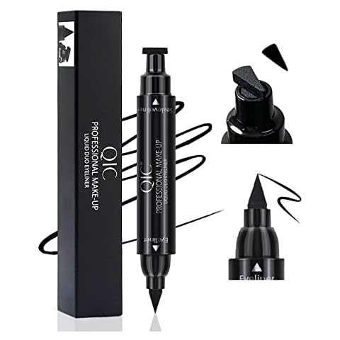 Eyeliner Stamp Liquid, Black Liquid Eyeliner with Double Heads, Smudge-proof and Waterproof Eyeliner, Long-Lasting Liquid Eye Liners for Women Easy To Use Cover