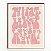 ZEARPT What Like It's Hard Print, Feminist Wall Art, Blush Pink, Retro, Motivational Gift for Girls, Dorm Office Wall Decor