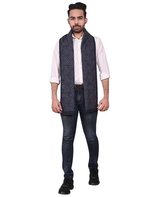 dressify Unisex Casual Luxurious Premium Checkered Woolen Muffler, Scarf, Stole For Winter-picture-30