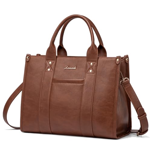 Image of LOVEVOOK Purse for Women Leather Tote Bag Purse and Handbags, Satchel Shoulder Crossbody Top Handle Bags with Zipper