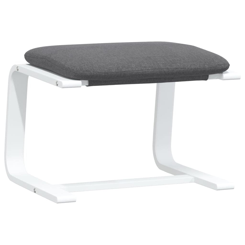 vidaXL Fußhocker Sitzhocker Polsterhocker Fußschemel Hocker Schemel Sitzbank Fußbank Fußstütze Fußablage Wohnzimmer Dunkelgrau 51x41x40cm