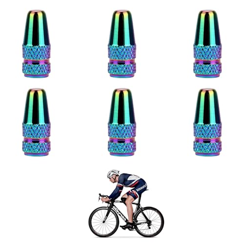 Cappucci antipolvere per biciclette: Questi cappucci delle valvole per pneumatici per biciclette sono utili per proteggere il nucleo della valvola da distruzione, sporco o polvere. Risparmia dallo svuotamento rapido dell'aria. è possibile evitare fango, sporco e acqua piovana per prolungare la vita dei pneumatici della bicicletta.