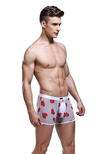 eywlwaar Mens Cool Boxer Briefs Low Rise Sexy Trunks Underwear Lips Hot Underpants2