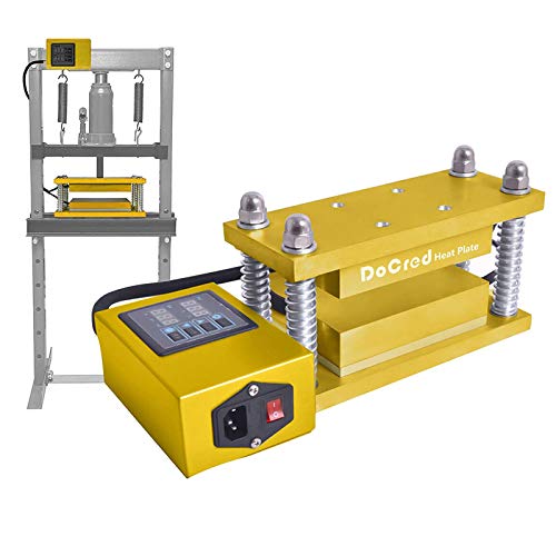 3x8 Inch DIY Caged Heat Press Plates Kit, Anodized Aluminum Plates, for 15-30 Ton Hydraulic or Air-Operated Shop Presses 3x8 Inch DIY Caged Heat Press Plates Kit, Anodized Aluminum Plates, for 15-30 Ton Hydraulic or Air-Operated Shop Presses