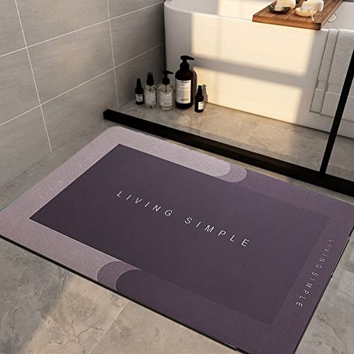 Super Absorbent Floor Mat Napa Skin Super Absorbent Bath Mat Thin Quick Dry Bath Mat Rubber Non-Slip Bathroom Floor Mats Rug for Shower,Tub, Sink,19.7"x31.5" Square Gray Super Absorbent Floor Mat Napa Skin Super Absorbent Bath Mat Thin Quick Dry Bath Mat Rubber Non-Slip Bathroom Floor Mats Rug for Shower,Tub, Sink,19.7"x31.5" Square Gray