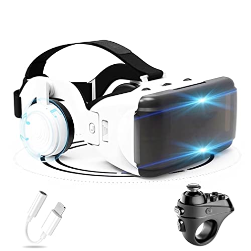 Occhiali VR, Visore Realtà Virtuale, Cuffie 3D VR Compatibile con Tutti Gli, Lente Regolabile per Film e Giochi 3D, per iPhone 13 Pro Max/13 Pro/13/12/11, per Samsung Galaxy S21, Huawei, Xiaomi