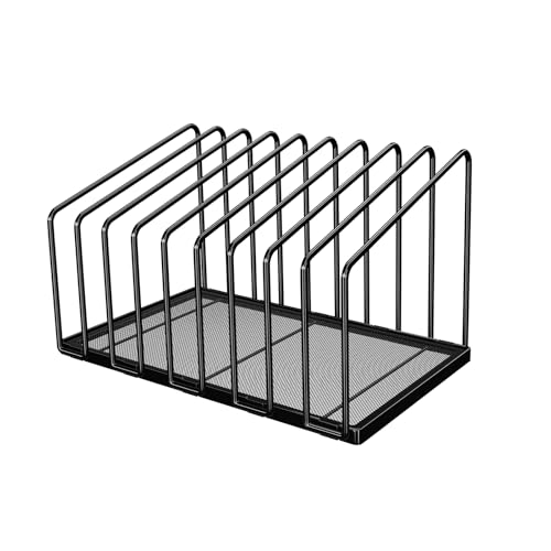 Ekisemio ET-201-BKT Mesh Desktop File Sorter Organizer, 9-Section Bookshelf For Desk Home Office cover