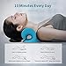 RESTCLOUD Neck and Shoulder Relaxer, Cervical Traction Device for TMJ Pain Relief and Cervical Spine Alignment, Chiropractic Pillow Neck Stretcher (Blue)