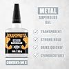 Metal Super Glue Gel for Aluminum, Steel, Iron & Chrome – 1.75 oz XXL – No-Drip, Ultra Strong, Waterproof – Heat Resistant Adhesive for Repairs, Cracks, Fixtures & DIY Projects (Gel 1.75oz/50g)