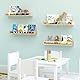 NiHome Holz und Acryl Wandregal Kinder - 4er Set Bücherregal Kinderzimmer, Acryl Klarsicht-Front für Sichere Buchaufbewahrung, Ideal für Bücher und Spielzeug,Kinderzimmer, Spielzimmer und Babyzimmer
