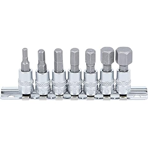 BGS 2161 | Bit Socket Set | 6.3 mm (1/4") Drive | internal Hexagon 4 - 12 mm | 7 pcs Cover