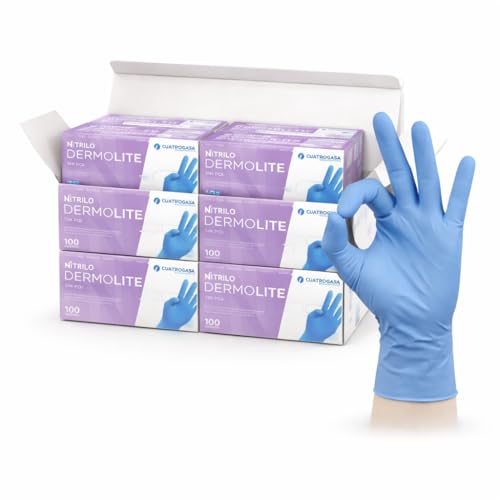1000 Guantes de Nitrilo Desechables – Sin Polvo, Alta Resistencia – Uso Médico, Alimentario, Limpieza y Taller – Guantes Protectores Azul o Negro – Tallas S, M, L, XL (azul, XL)