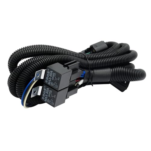 Luxster 9007 HB5 LED High-Performance Automotive Headlight Dual Relay Harness – 80A Capacity, Designed for LED Lighting, Equipped with Overload Protection Fuse