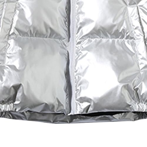 Men’S Thickened Down Glow Jacket Winter Warm Quilted Puffer Ski Coat Lightweight Windproof Jacket With Hood4