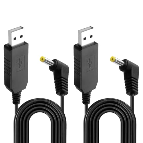 Oupdate 2 cargadores de 6 V para monitor de presión arterial Omron M2 M3 M6 Comfort M6 M7 M10-IT 705-IT cable de carga USB compatible con Omron Blood Pressure Basic M2 Classic M3 X2 Smart X2 Basic