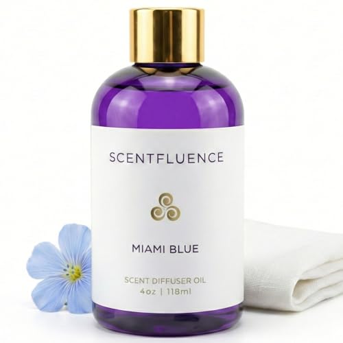 Aceite difusor Miami Blue, 4 oz, aroma limpio