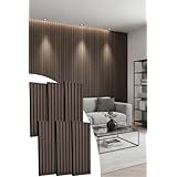 A.morpa 吸音材 防音材 壁 【80cm × 30cm 1.95㎏ /6枚】 ウォールパネル きゅうおんパネル 立てかける だけ 防音 置くだけ 賃貸 吸音パネル (ディープウォルナット, 6枚)